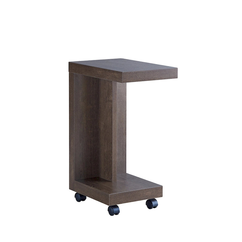 Table d'appoint mobile moderne Otis de 45,7 cm (18 pouces) à 1 étagère par Furniture of America