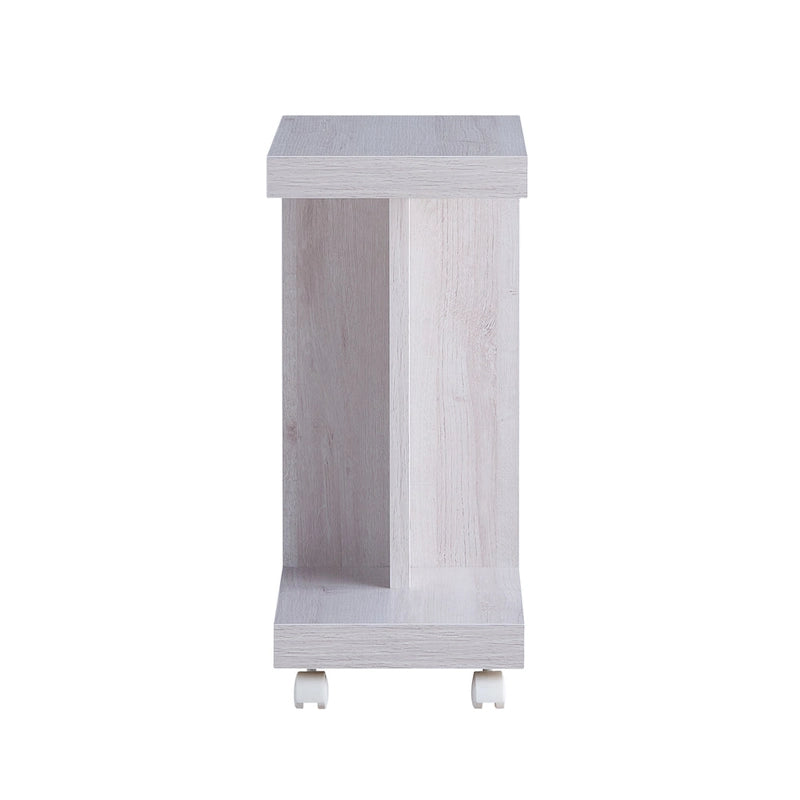 Table d'appoint mobile moderne Otis de 45,7 cm (18 pouces) à 1 étagère par Furniture of America