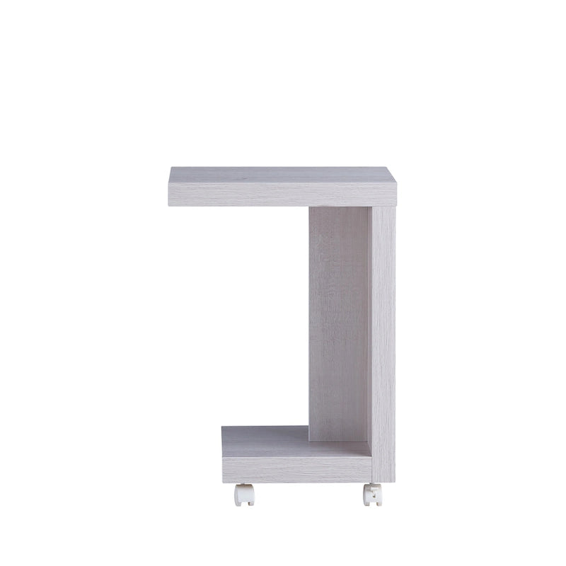 Table d'appoint mobile moderne Otis de 45,7 cm (18 pouces) à 1 étagère par Furniture of America