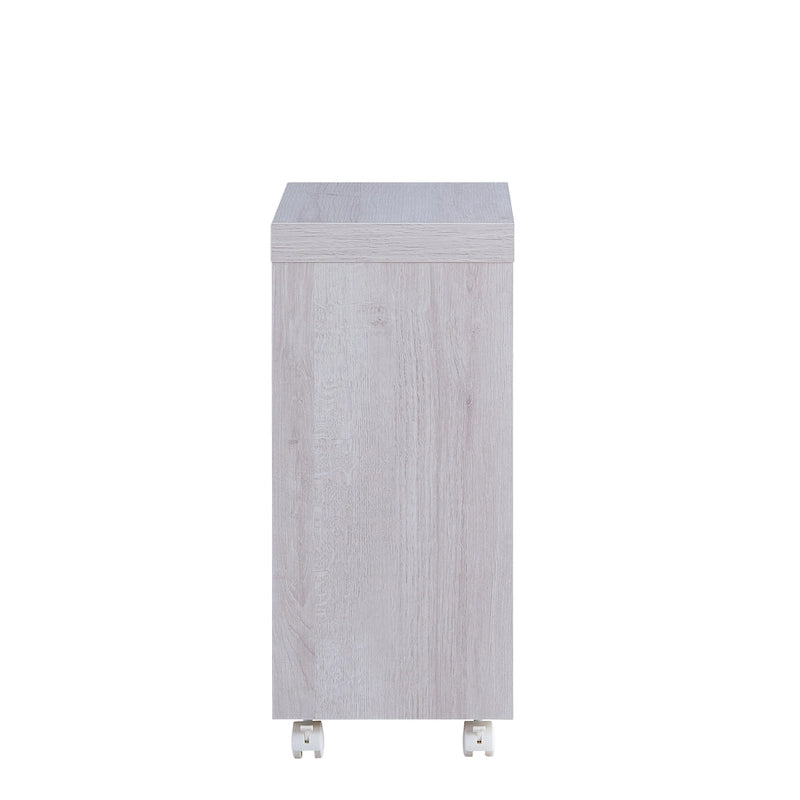 Table d'appoint mobile moderne Otis de 45,7 cm (18 pouces) à 1 étagère par Furniture of America