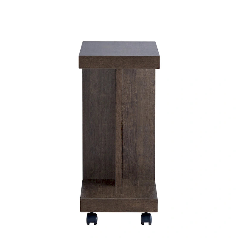 Table d'appoint mobile moderne Otis de 45,7 cm (18 pouces) à 1 étagère par Furniture of America
