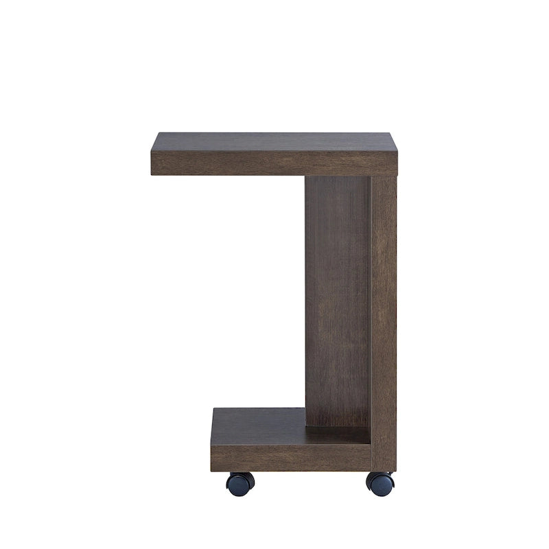 Table d'appoint mobile moderne Otis de 45,7 cm (18 pouces) à 1 étagère par Furniture of America