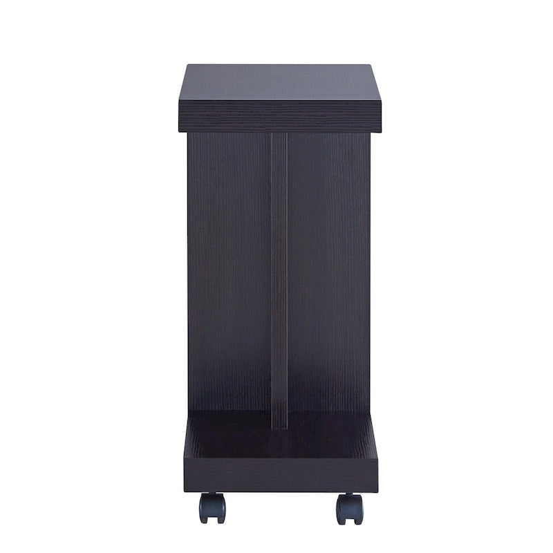 Table d'appoint mobile moderne Otis de 45,7 cm (18 pouces) à 1 étagère par Furniture of America