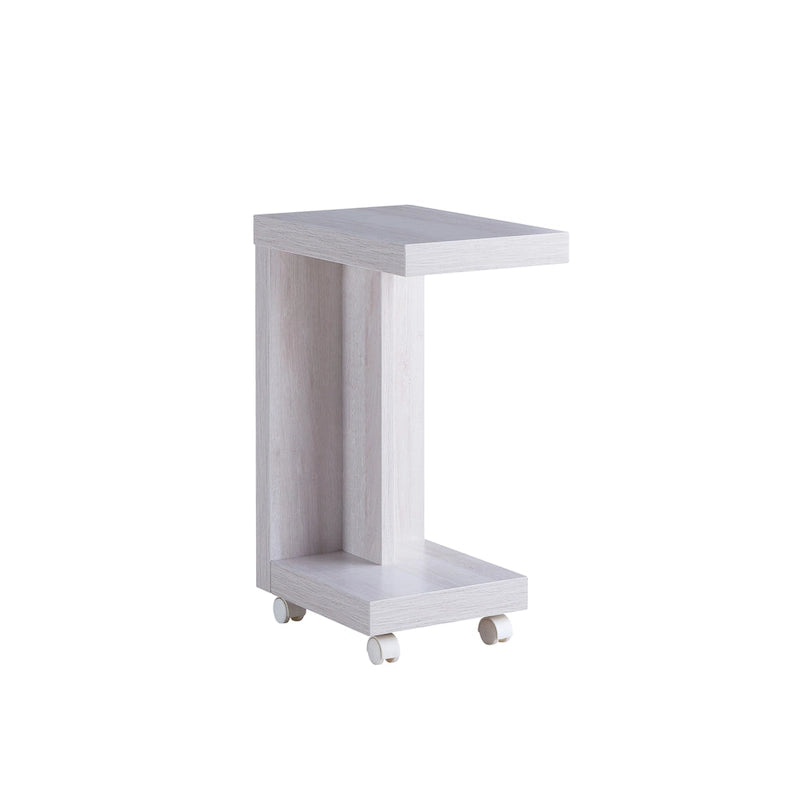 Table d'appoint mobile moderne Otis de 45,7 cm (18 pouces) à 1 étagère par Furniture of America