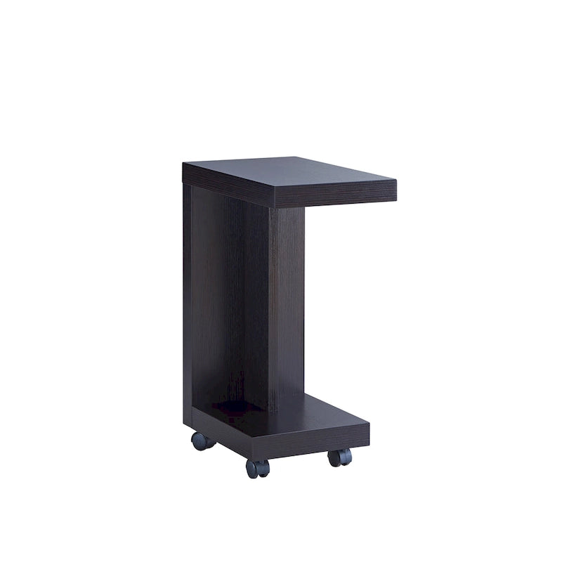 Table d'appoint mobile moderne Otis de 45,7 cm (18 pouces) à 1 étagère par Furniture of America