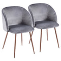 Chaises de salle à manger rembourrées Silver Orchid Harding (ensemble de 2)