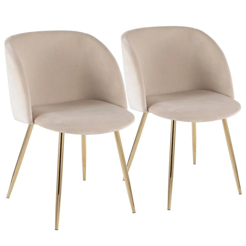 Chaises de salle à manger rembourrées Silver Orchid Harding (ensemble de 2)