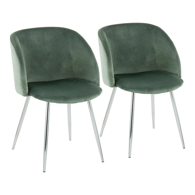Chaises de salle à manger rembourrées Silver Orchid Harding (ensemble de 2)