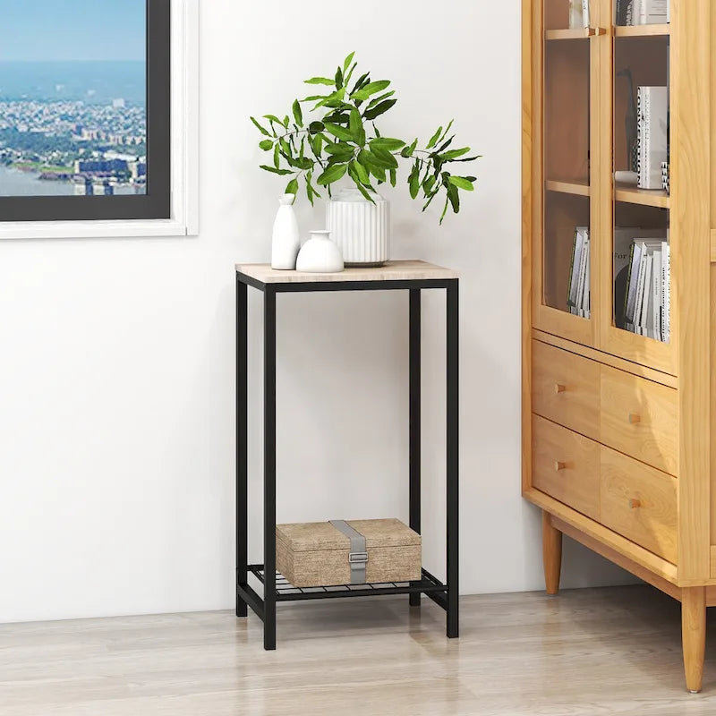 2-Tier End Table for Living Room