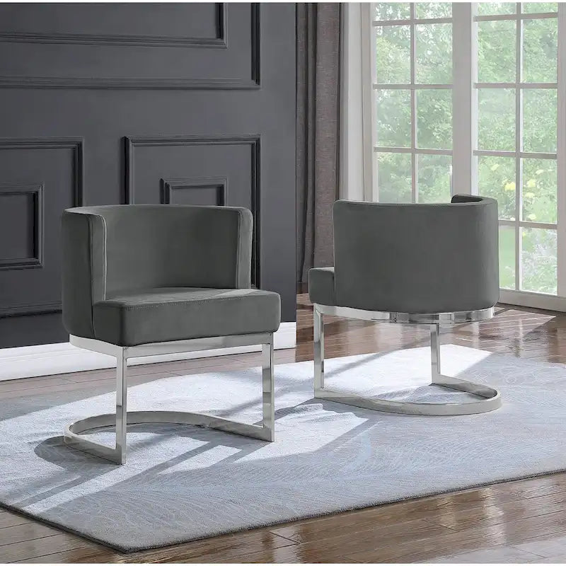 Fauteuil de loisirs de qualité supérieure avec base chromée (unité)