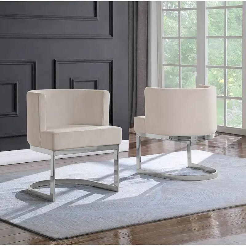 Fauteuil de loisirs de qualité supérieure avec base chromée (unité)