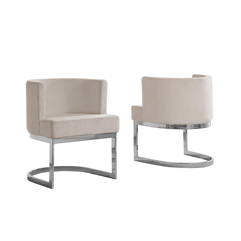 Fauteuil de loisirs de qualité supérieure avec base chromée (unité)