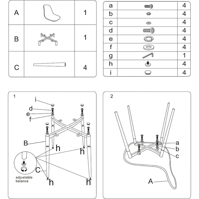Chaises d'appoint modernes en plastique transparent avec pieds en métal.
