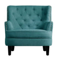 Fauteuil d'appoint Moser Bay Mignon en velours et lin, 76 cm de large, à oreilles capitonnées