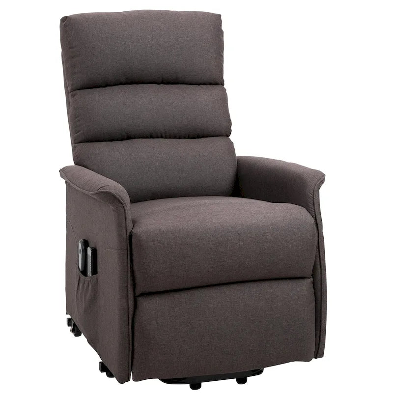Fauteuil releveur électrique HOMCOM, canapé de massage vibrant avec télécommande pour personnes âgées, mobilier de salon ou de bureau