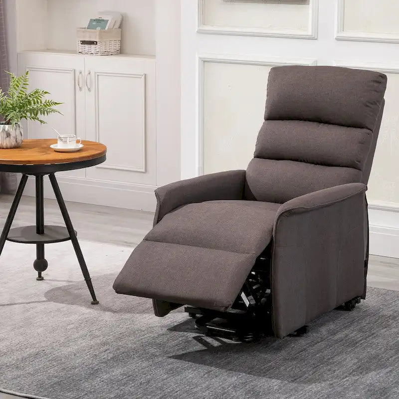 Fauteuil releveur électrique HOMCOM, canapé de massage vibrant avec télécommande pour personnes âgées, mobilier de salon ou de bureau