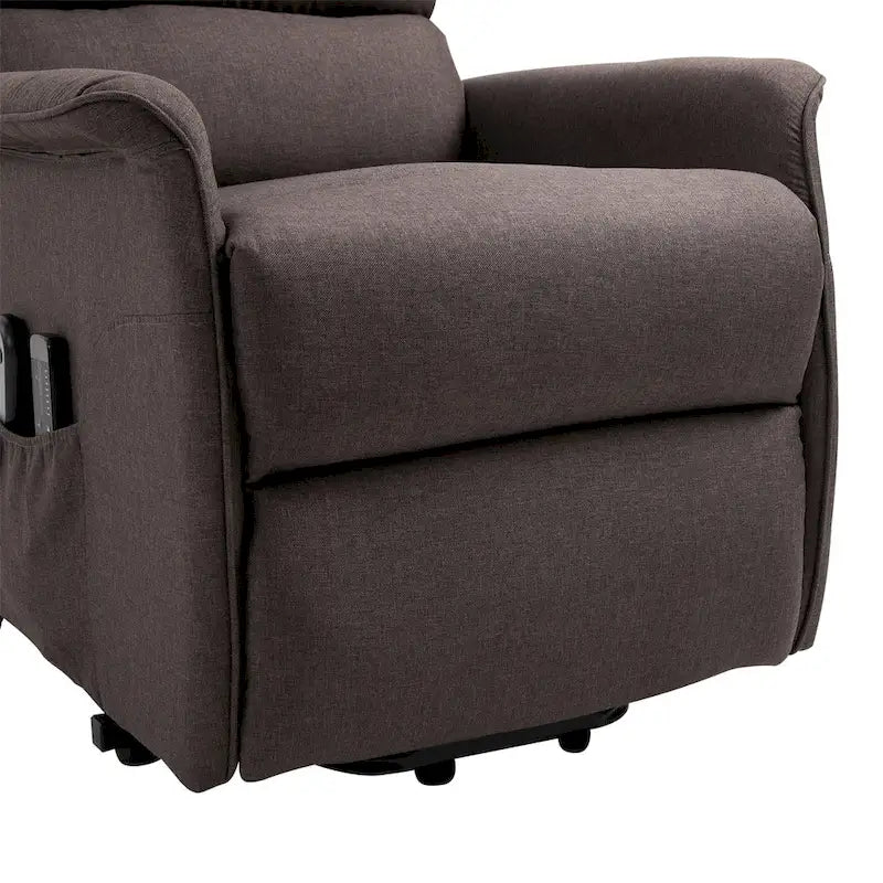 Fauteuil releveur électrique HOMCOM, canapé de massage vibrant avec télécommande pour personnes âgées, mobilier de salon ou de bureau