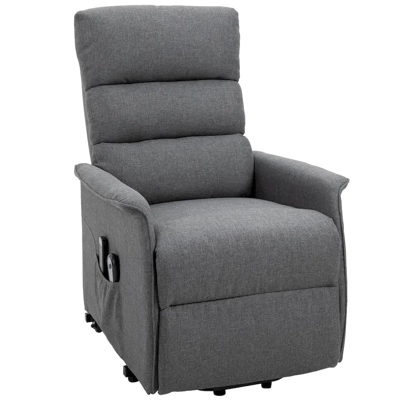 Fauteuil releveur électrique HOMCOM, canapé de massage vibrant avec télécommande pour personnes âgées, mobilier de salon ou de bureau
