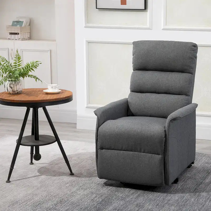 Fauteuil releveur électrique HOMCOM, canapé de massage vibrant avec télécommande pour personnes âgées, mobilier de salon ou de bureau
