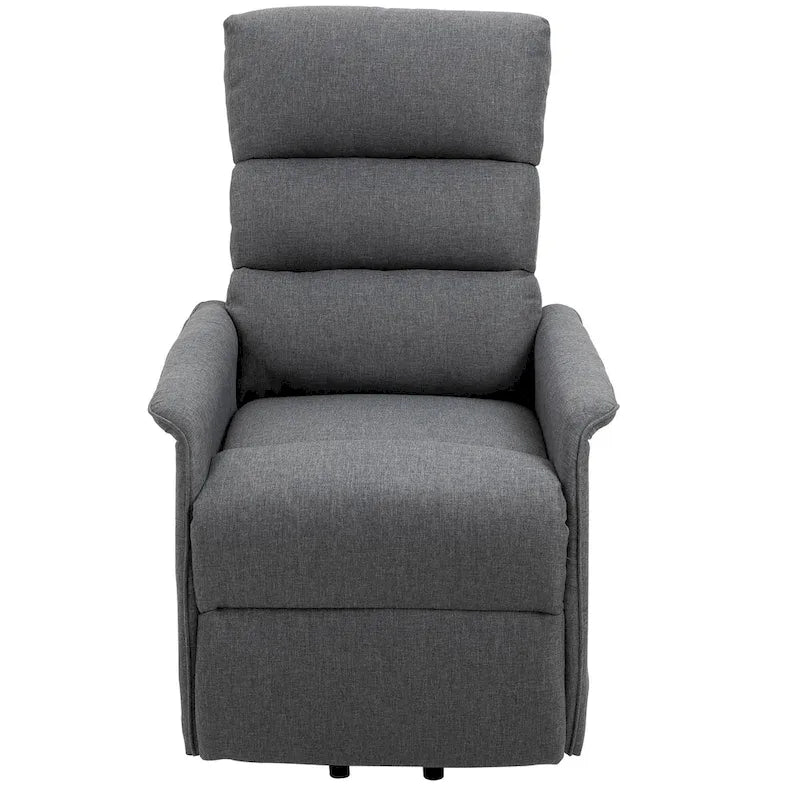Fauteuil releveur électrique HOMCOM, canapé de massage vibrant avec télécommande pour personnes âgées, mobilier de salon ou de bureau