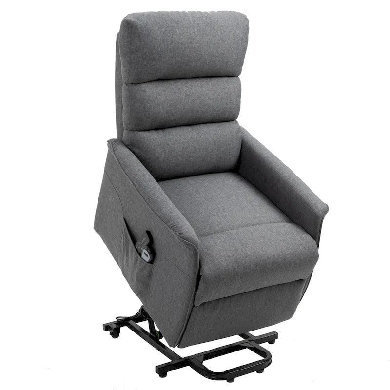 Fauteuil releveur électrique HOMCOM, canapé de massage vibrant avec télécommande pour personnes âgées, mobilier de salon ou de bureau