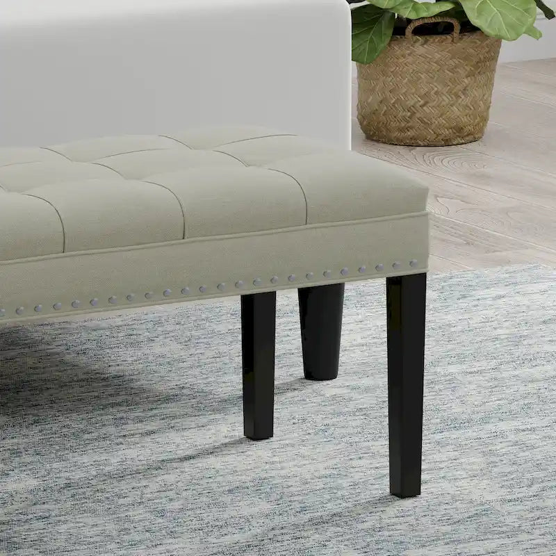 Banc rembourré de 46,5 pouces