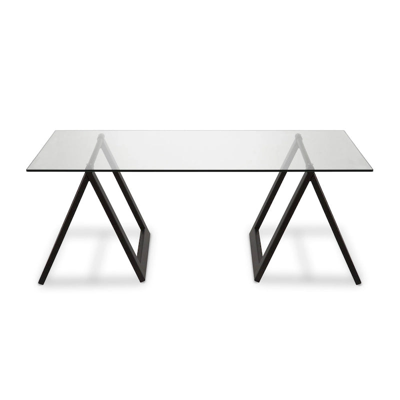 Table basse Modara à pieds tréteaux (Finitions en option)