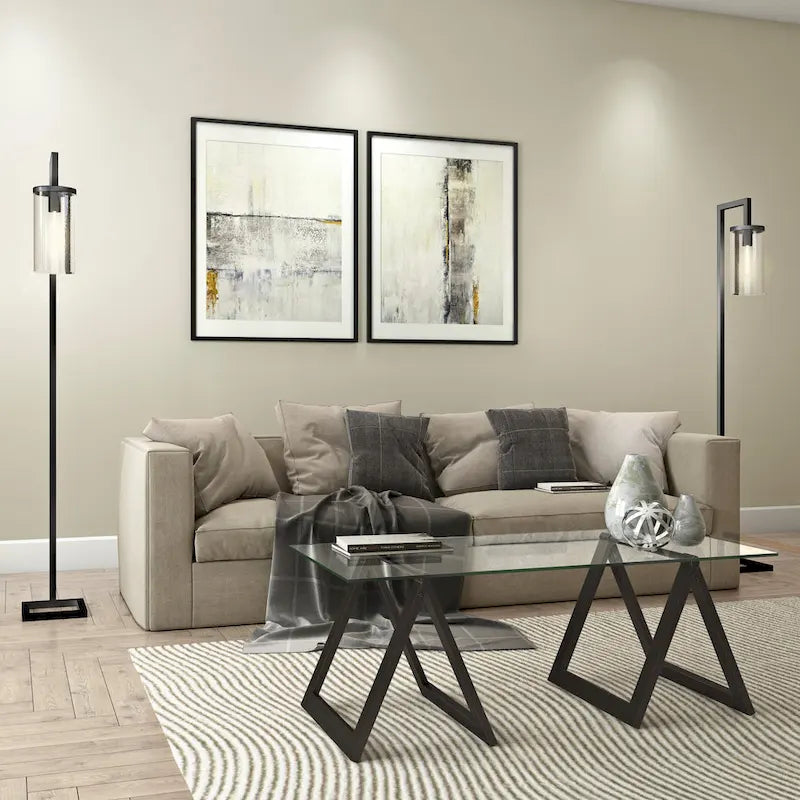 Table basse Modara à pieds tréteaux (Finitions en option)