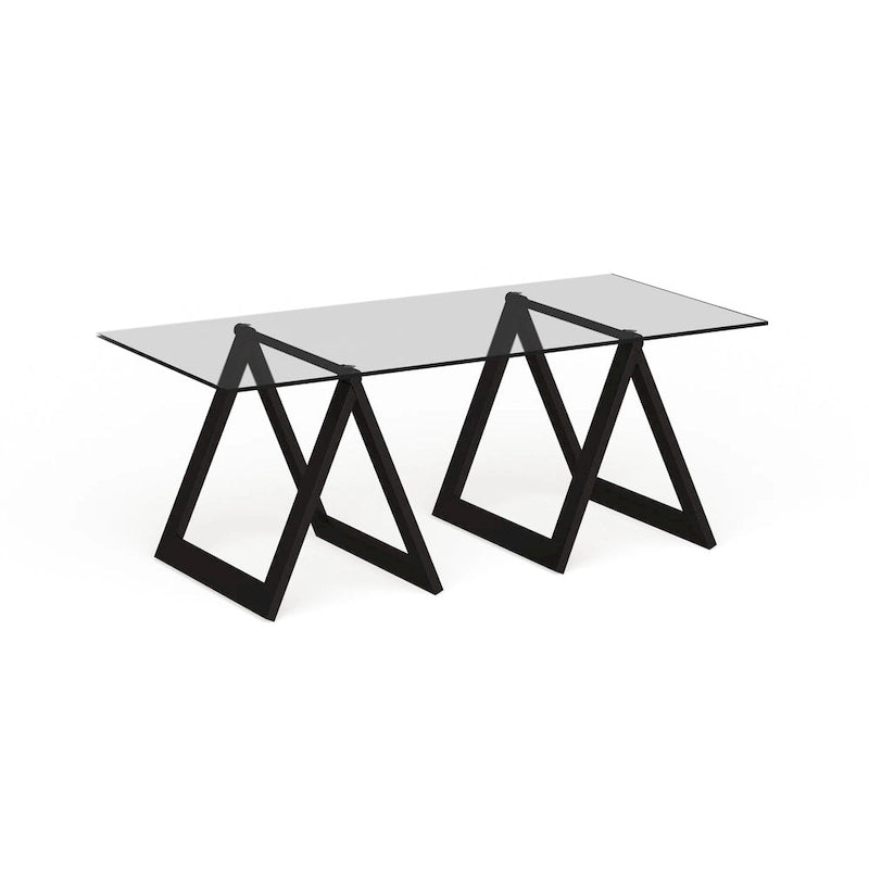 Table basse Modara à pieds tréteaux (Finitions en option)
