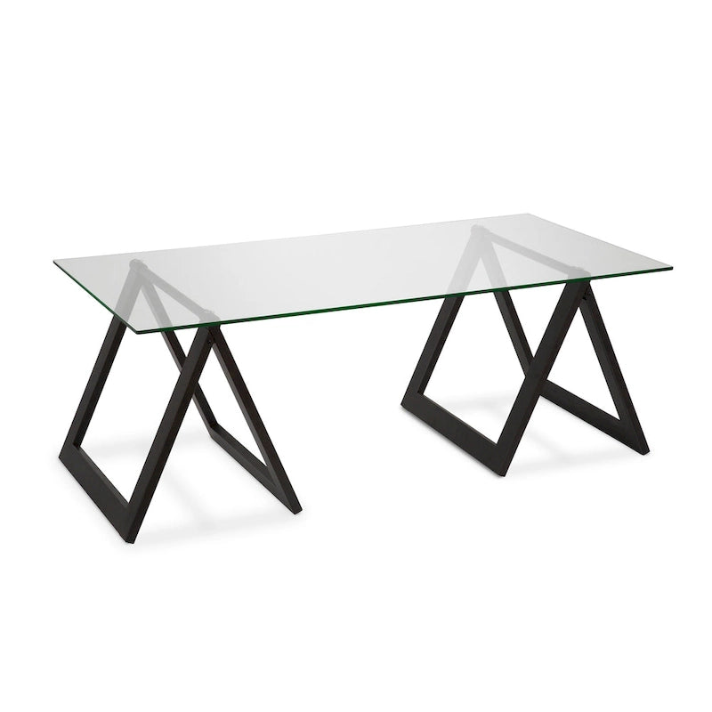 Table basse Modara à pieds tréteaux (Finitions en option)