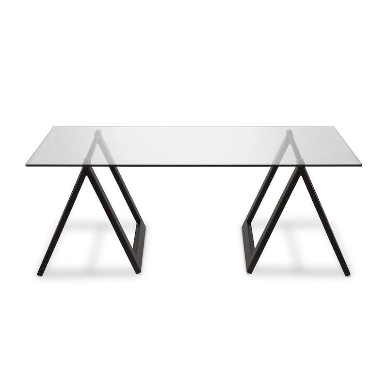 Table basse Modara à pieds tréteaux (Finitions en option)