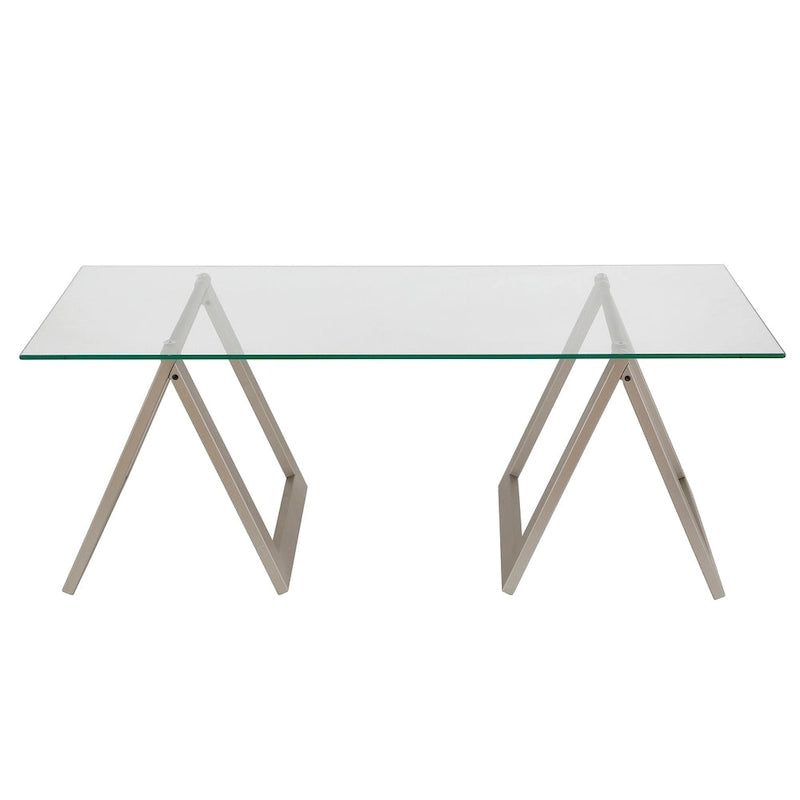 Table basse Modara à pieds tréteaux (Finitions en option)