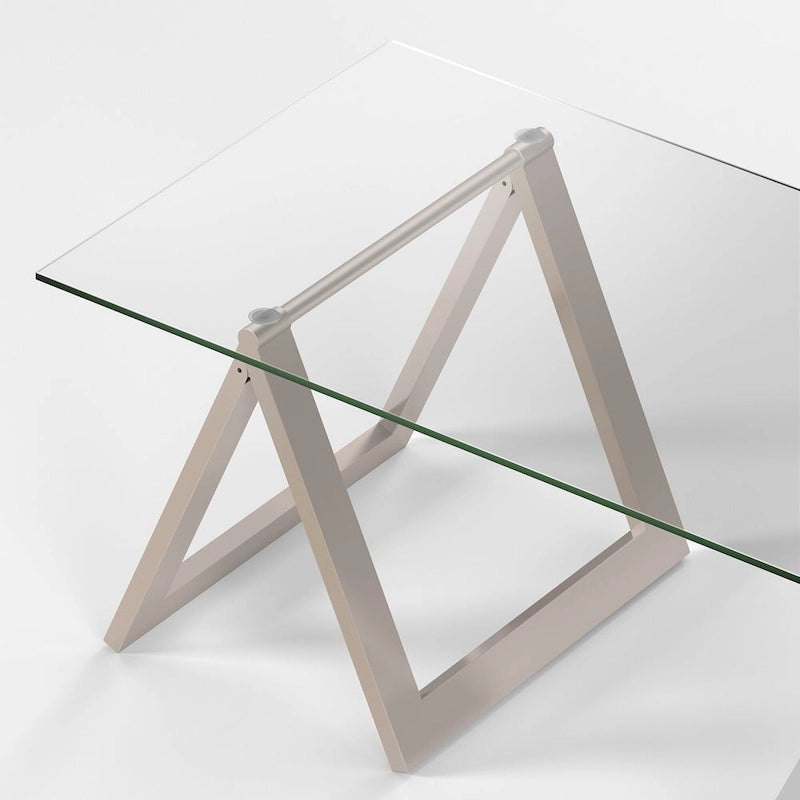 Table basse Modara à pieds tréteaux (Finitions en option)