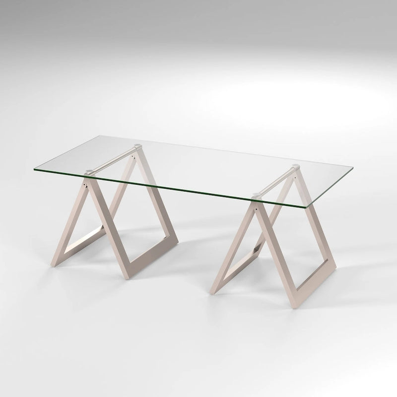 Table basse Modara à pieds tréteaux (Finitions en option)
