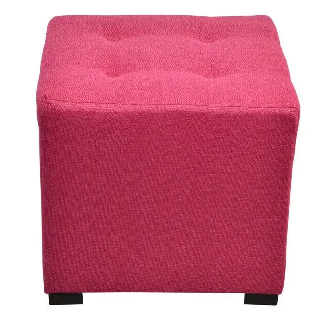 Pouf carré capitonné à 4 boutons Porch &amp; Den Cordoba