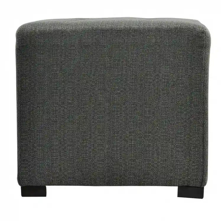 Pouf carré capitonné à 4 boutons Porch &amp; Den Cordoba