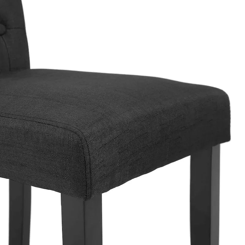 Ensemble de 2 chaises de salle à manger capitonnées en tissu