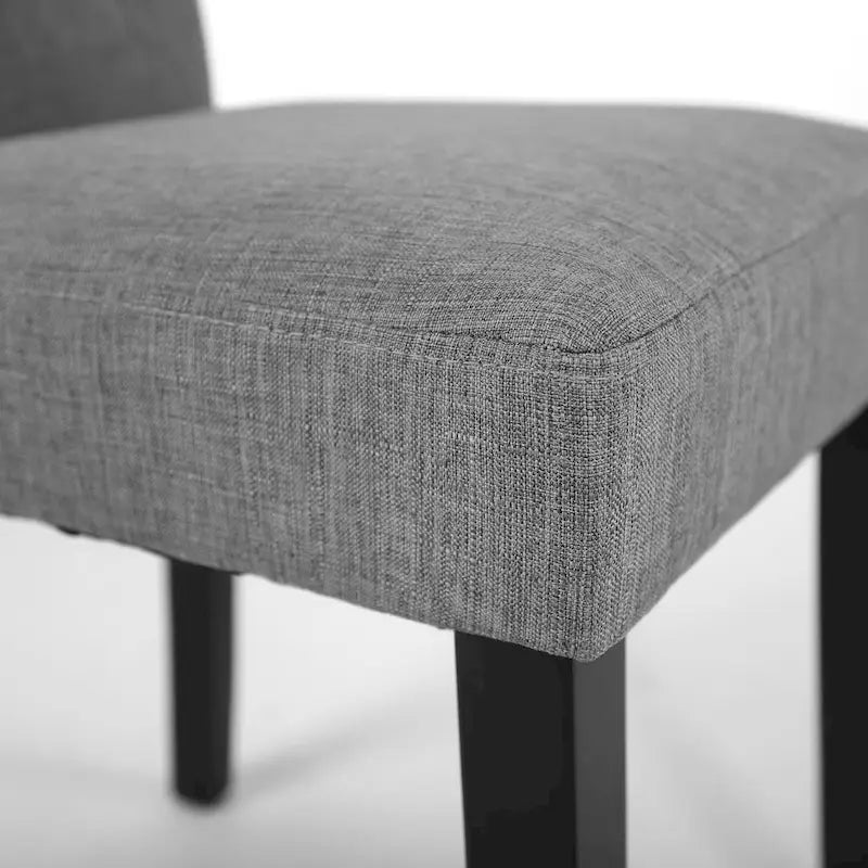 Ensemble de 2 chaises de salle à manger capitonnées en tissu