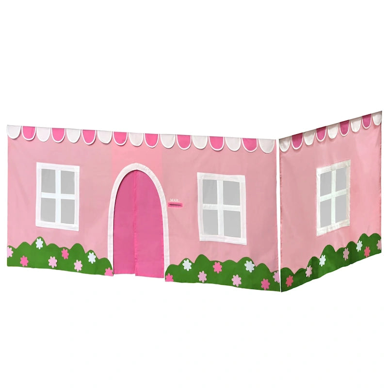 Rideau de lit en coton Max et Lily style ferme