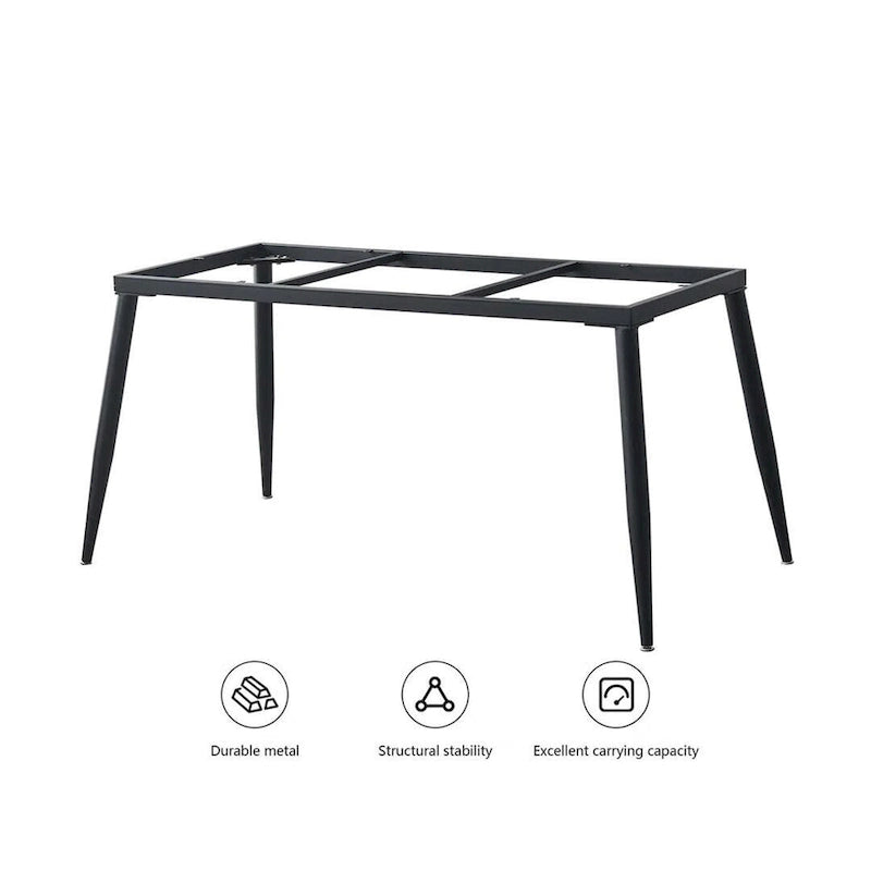 Table de salle à manger rectangulaire de 70,8 cm avec plateau en pierre