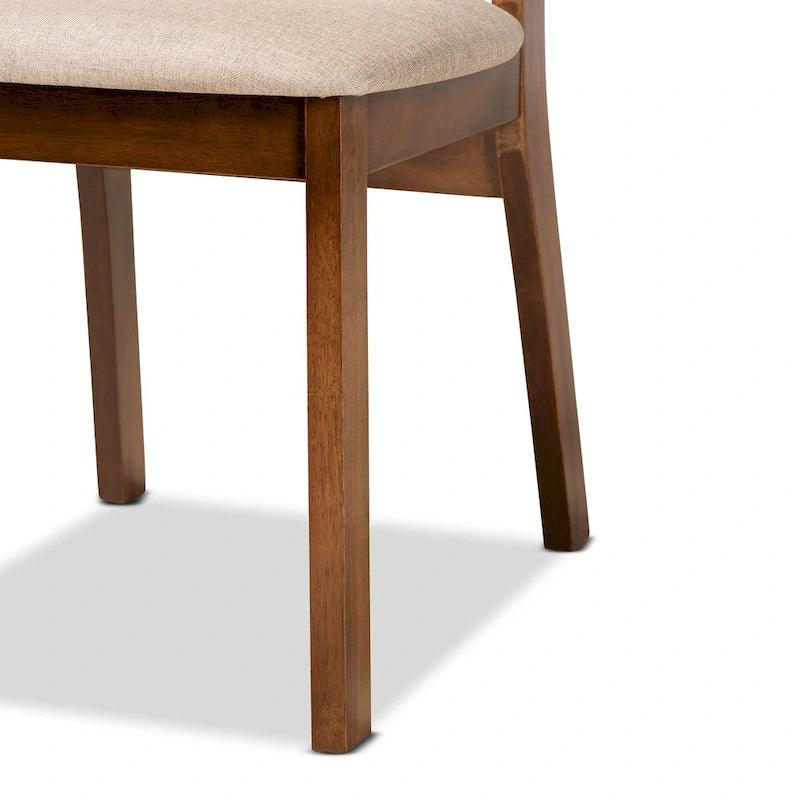 Ensemble de chaises de salle à manger 2 pièces Damara style moderne du milieu du siècle