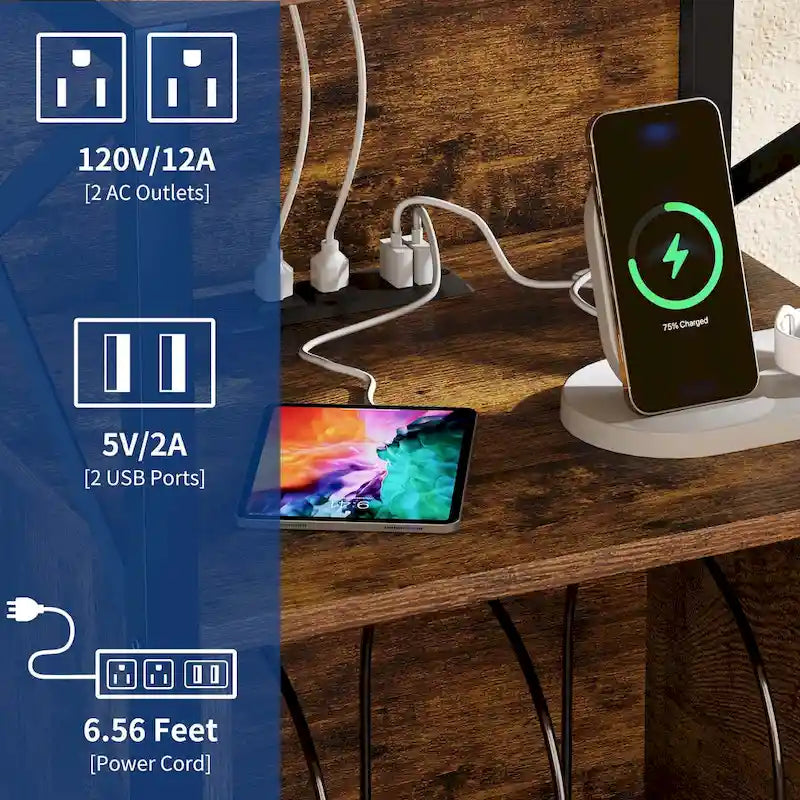 Support de platine vinyle Moasis à roulettes avec éclairage LED et station de charge