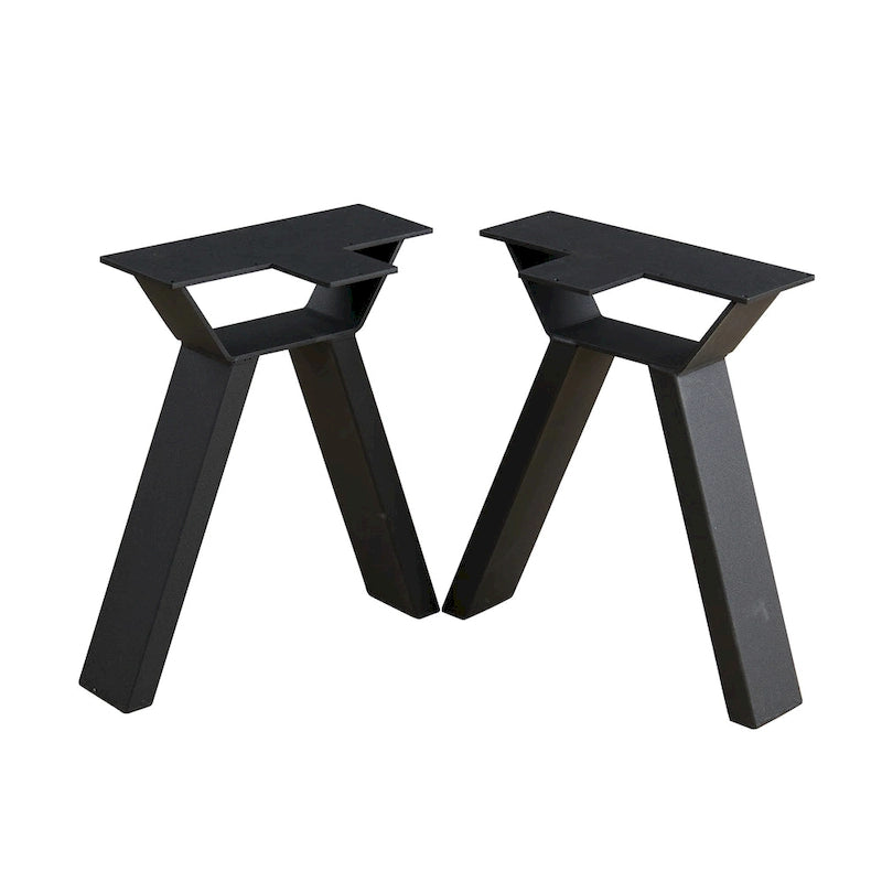 Pied de table noir robuste pour meubles