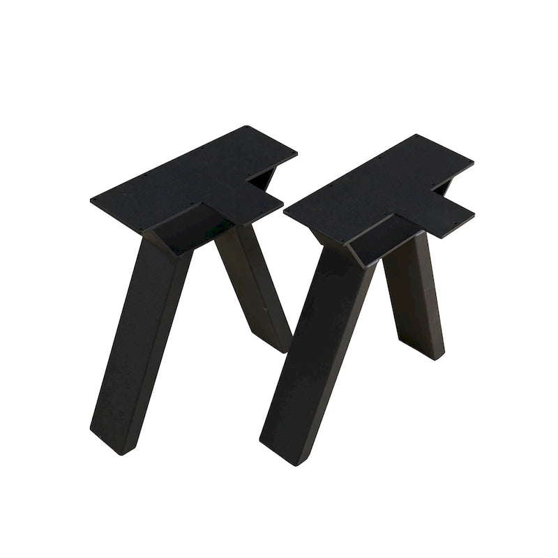 Pied de table noir robuste pour meubles