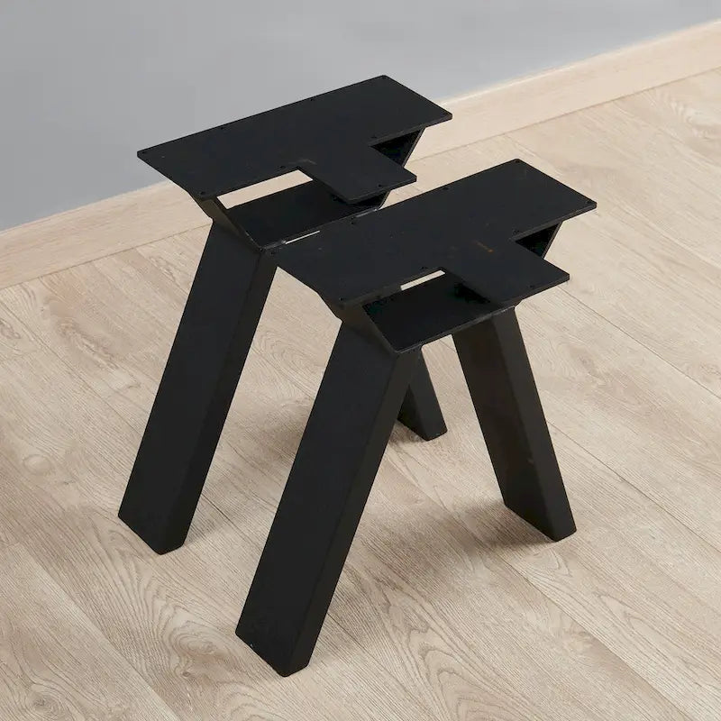 Pied de table noir robuste pour meubles