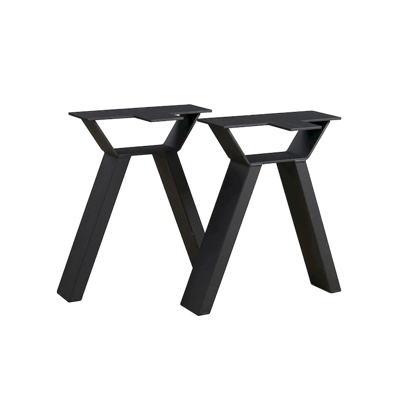 Pied de table noir robuste pour meubles