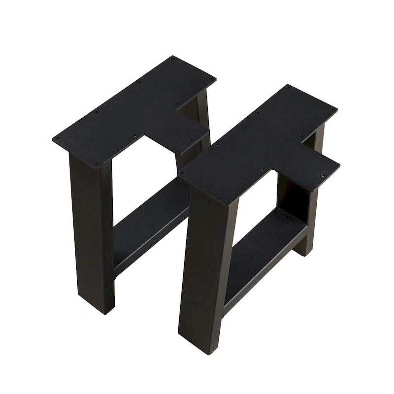 Pied de table noir robuste pour meubles