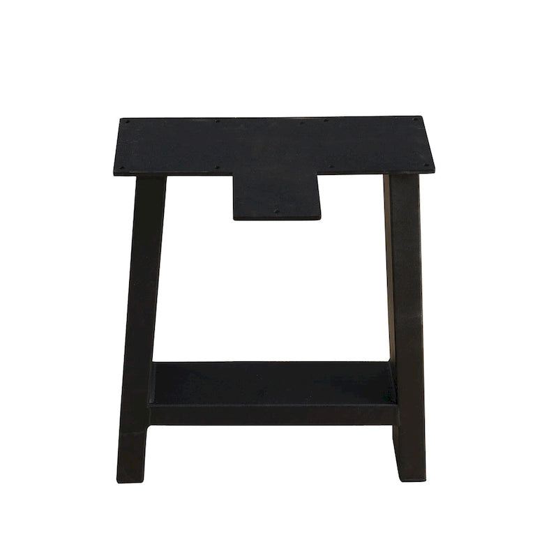 Pied de table noir robuste pour meubles