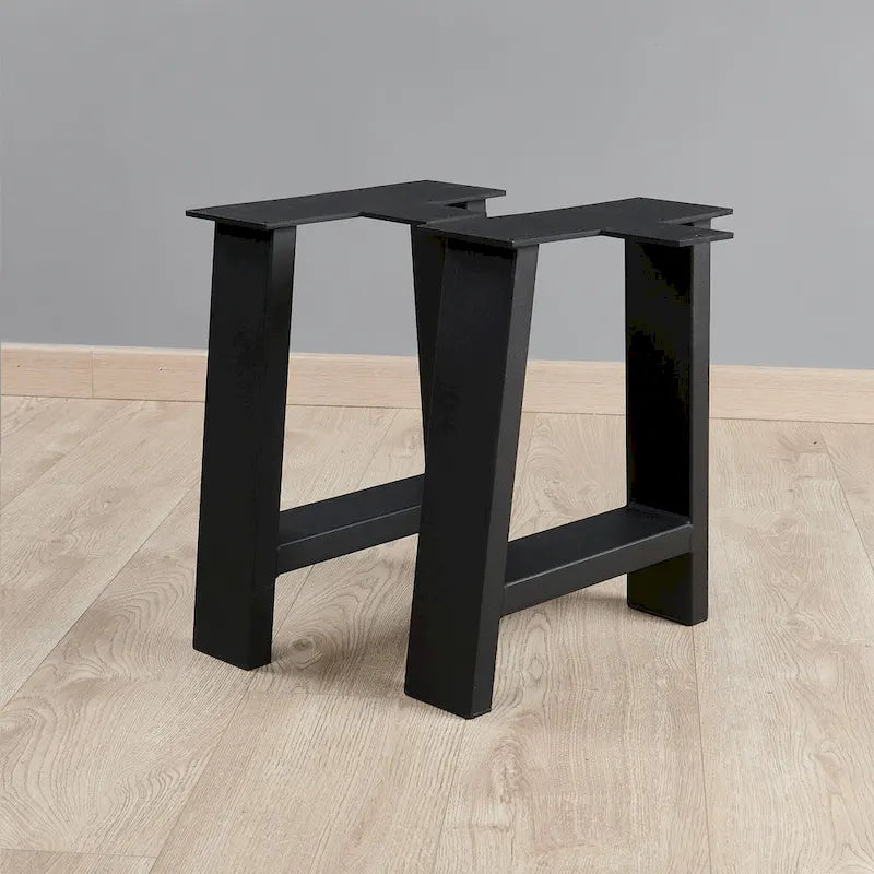 Pied de table noir robuste pour meubles