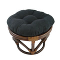 Repose-pieds Bali de 45 cm avec coussin en microfibre